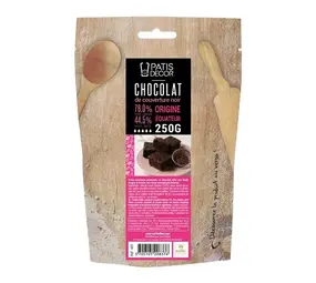 Patis Decor Puur couverture chocolade Ecuador 76%, 250 g Patis Decor Puur couverture chocolade Ecuador 76%, 250 g