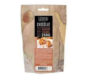Patis Decor Caramel milk couverture chocolate 31%, 250 g