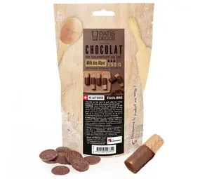Patis Decor Milk couverture chocolate Milk des Alpes 35%, 250 g Patis Decor Milk couverture chocolate Milk des Alpes 35%, 250 g