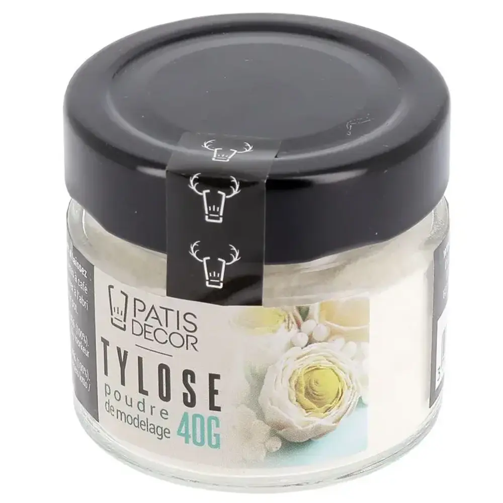 Patis Decor Tylose CMC powder, sugar paste hardener and gum paste binder, 40 g Patis Decor Tylose CMC powder, sugar paste hardener and gum paste binder, 40 g