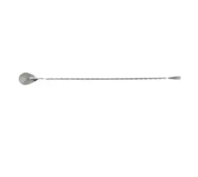 Patis Decor Stainless steel cocktail spoon, twisted handle, 40 cm