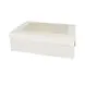 Patis Decor Witte cupcakebox met venster, 24x16x7,5 cm, voor 6 standaard cupcakes