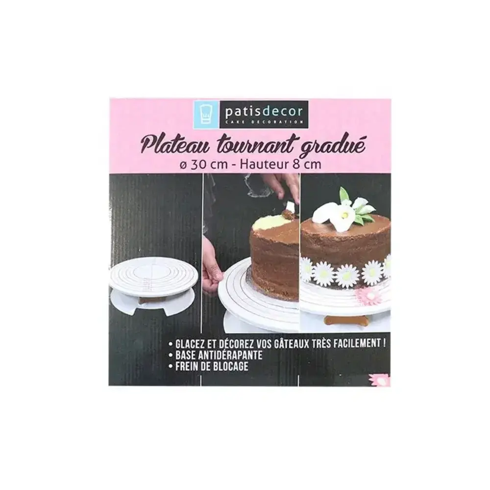 Patis Decor Graduated rotating cake stand, Ø 30 cm Patis Decor Graduated rotating cake stand, Ø 30 cm