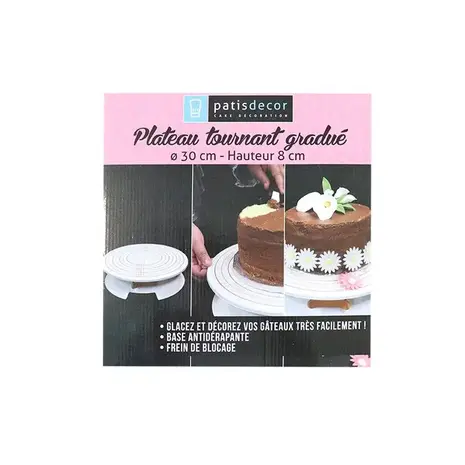 Patis Decor Graduated rotating cake stand, Ø 30 cm Patis Decor Graduated rotating cake stand, Ø 30 cm