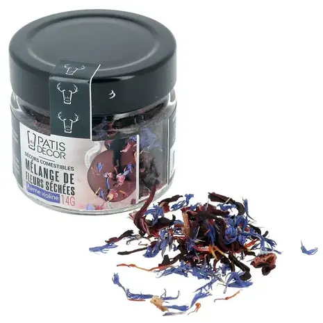 Patis Decor Dried edible violet flower mix for cake decoration, 14 g Patis Decor Dried edible violet flower mix for cake decoration, 14 g