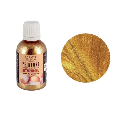 Patis Decor Edible gold paint, ready to use, 63 g