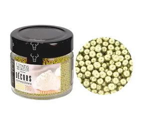 Patis Decor Gouden suikerparels Ø 5 mm, eetbaar, 70 g