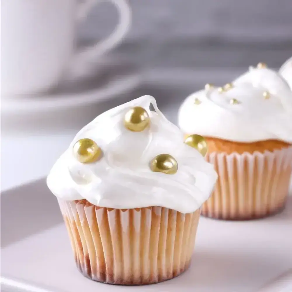 Patis Decor Gold edible sugar pearls Ø 8 mm, 70 g