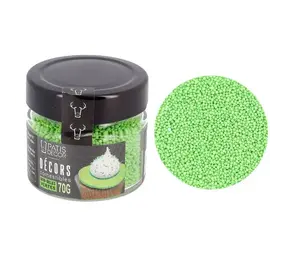 Patis Decor Green mini sugar balls, Ø 1 mm, edible