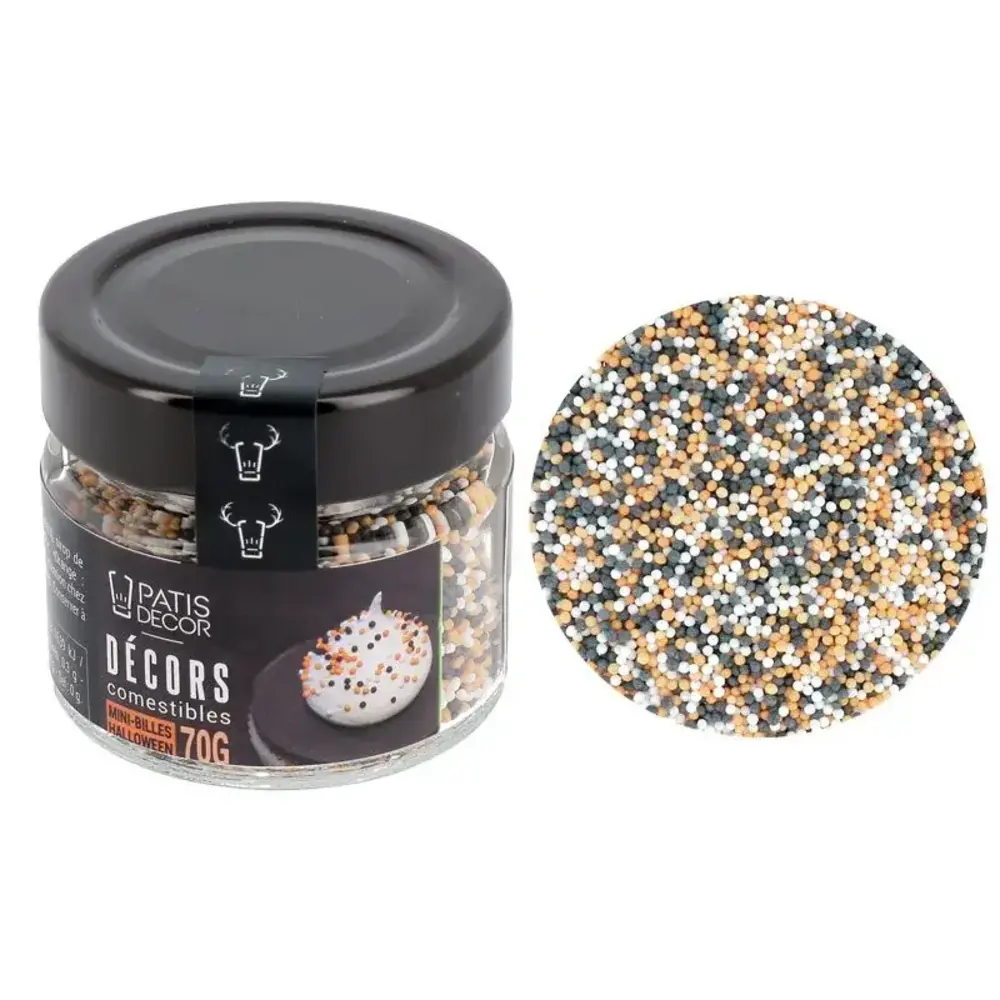 Patis Decor Halloween mix edible mini sugar balls, 90 g