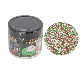 Patis Decor Christmas mix mini sugar balls, edible