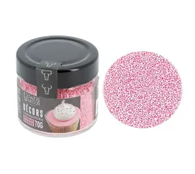 Patis Decor Roze mini suikerbolletjes, eetbaar, 90 g Patis Decor Roze mini suikerbolletjes, eetbaar, 90 g