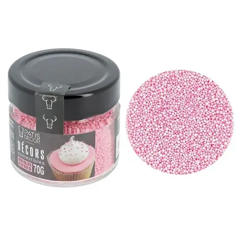 Patis Decor Roze eetbare mini suikerbolletjes, 90 g Patis Decor Roze eetbare mini suikerbolletjes, 90 g