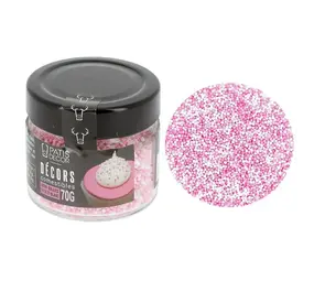 Patis Decor Roze en witte mini suikerbolletjes, Ø 1 mm, eetbaar, 70 g
