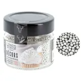 Patis Decor Silver sugar pearls Ø 2 mm (mini), edible, 70 g Patis Decor Silver sugar pearls Ø 2 mm (mini), edible, 70 g