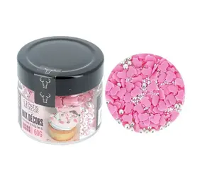 Patis Decor Pink baby edible sugar decoration mix, 80 g