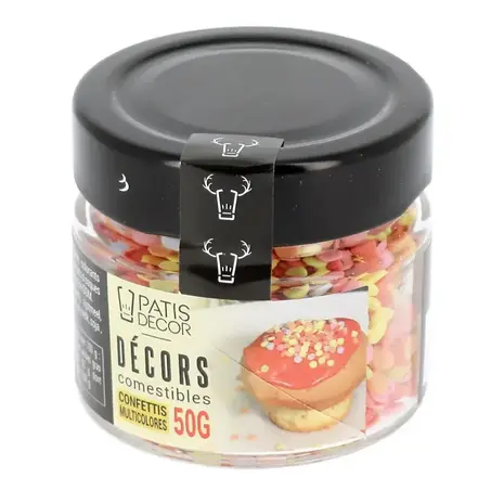 Patis Decor Multicolor sugar confetti decorations, 50 g