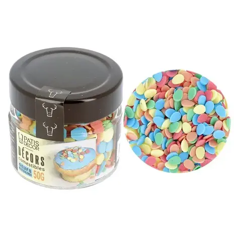 Patis Decor Multicolor egg-shaped edible sugar decorations, 50 g Patis Decor Multicolor egg-shaped edible sugar decorations, 50 g