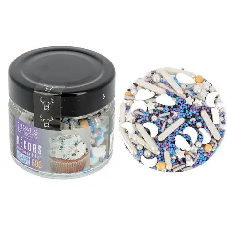 Patis Decor Assorted galaxy and space edible sugar decorations, 60 g