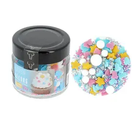 Patis Decor Gender reveal suikerdecoraties mix, 60 g Patis Decor Gender reveal suikerdecoraties mix, 60 g