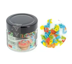 Patis Decor Multicoloured sugar letters, 40 g Patis Decor Multicoloured sugar letters, 40 g