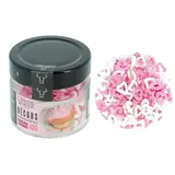 Patis Decor Pink and white openwork sugar hearts, 40 g Patis Decor Pink and white openwork sugar hearts, 40 g