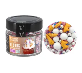Patis Decor Eetbare decoratiemix eenhoorn, 65 g Patis Decor Eetbare decoratiemix eenhoorn, 65 g