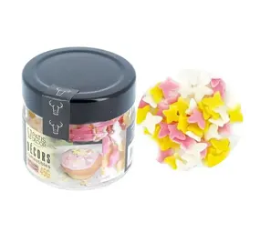 Patis Decor Pink, yellow and white sugar butterflies, 45 g