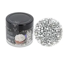 Patis Decor Eetbare decoratiemix zilver, 70 g Patis Decor Eetbare decoratiemix zilver, 70 g
