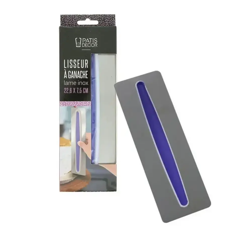 Patis Decor Ganache smoother, stainless steel, anti-slip handle, 22.6 x 7.5 cm Patis Decor Ganache smoother, stainless steel, anti-slip handle, 22.6 x 7.5 cm