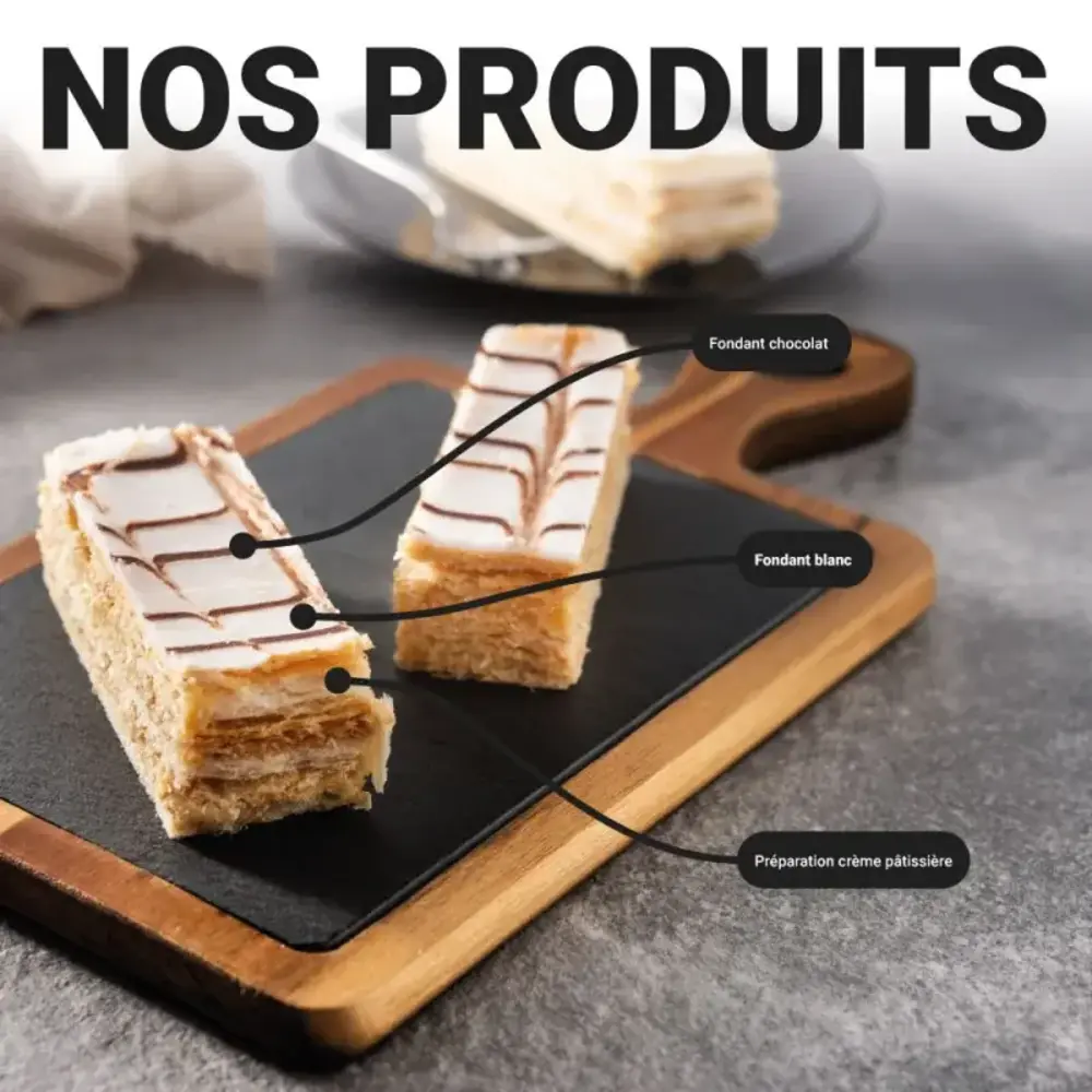 Patis Decor White pâtissier fondant for glazing éclairs and mille-feuilles, 1 kg Patis Decor White pâtissier fondant for glazing éclairs and mille-feuilles, 1 kg