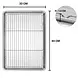 Patis Decor Glazing kit, stainless steel rack and drip tray, 45 x 33 cm