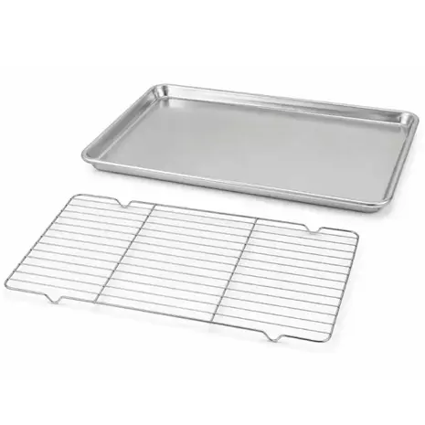 Patis Decor Glaceerset, RVS rooster en opvangbak, 45 x 33 cm