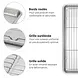 Patis Decor Glazing kit, stainless steel rack and drip tray, 45 x 33 cm