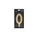 Patis Decor Gouden XXL verjaardagskaars, cijfer 0, 15 cm, voor taarten