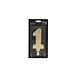 Patis Decor Gold XXL birthday candle, number 1, 15 cm, for cakes