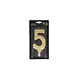 Patis Decor Gold XXL birthday candle, number 5, 15 cm, for cakes
