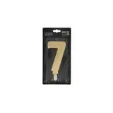 Patis Decor Gold XXL birthday candle, number 7, 15 cm