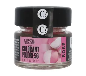 Patis Decor Iriserende poederkleurstof, roze, 5 g Patis Decor Iriserende poederkleurstof, roze, 5 g