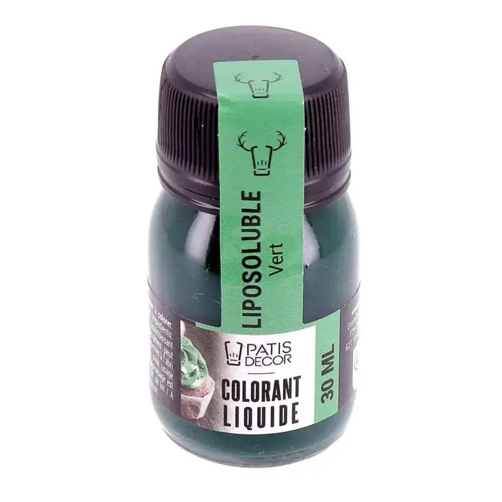 Patis Decor Green fat-soluble liquid food colouring, 30 ml Patis Decor Green fat-soluble liquid food colouring, 30 ml