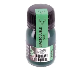 Patis Decor Groene vetoplosbare voedingskleurstof, 30 ml Patis Decor Groene vetoplosbare voedingskleurstof, 30 ml