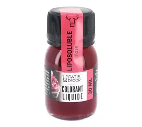 Patis Decor Roze vetoplosbare voedingskleurstof, 30 ml Patis Decor Roze vetoplosbare voedingskleurstof, 30 ml