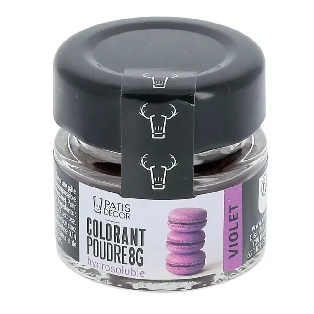 Patis Decor Purple water-soluble food colouring powder, 8 g Patis Decor Purple water-soluble food colouring powder, 8 g