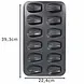 Patis Decor Madeleine mould, 12 cavities (7.5 x 5 cm), non-stick steel, PFAS-free