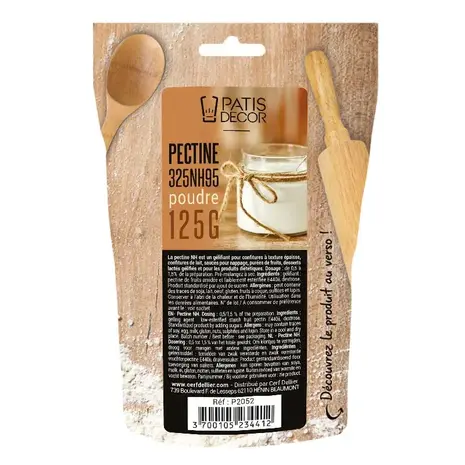 Patis Decor Pectin 325 NH 95 gelling agent for glazes and jams, 125 g Patis Decor Pectin 325 NH 95 gelling agent for glazes and jams, 125 g