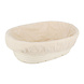 Patis Decor Oval rattan and linen banneton proofing basket, 23 x 16 cm, for a 500 g loaf