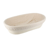 Patis Decor Oval rattan and linen proofing basket, 25 x 14 cm Patis Decor Oval rattan and linen proofing basket, 25 x 14 cm