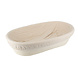 Patis Decor Oval rattan and linen banneton proofing basket, 25 x 14 cm, for a 500 g loaf
