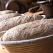 Patis Decor Oval rattan and linen banneton proofing basket, 25 x 14 cm, for a 500 g loaf