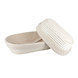 Patis Decor Oval rattan and linen banneton proofing basket, 25 x 14 cm, for a 500 g loaf